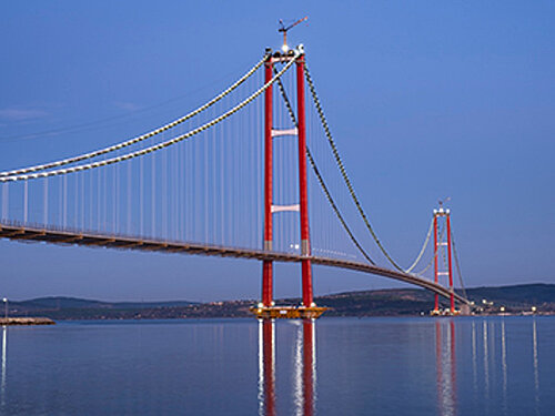 Ein Katamaran für die längste Hängebrücke der Welt