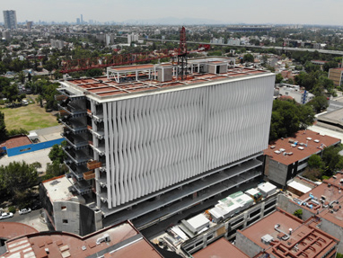 Das Nationale Institut der Medizin- und Nahrungswissenschaften im Süden von Mexiko-Stadt